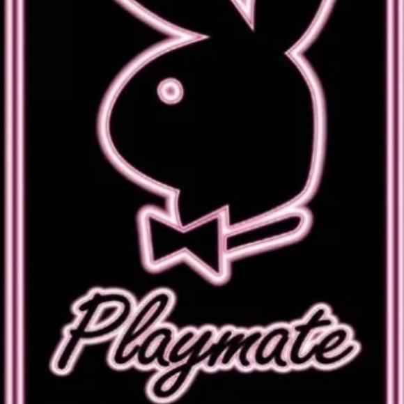 Playboy bunny poster art neon sign look pink black playmate vintage y2k wall - Picture 2 of 2
